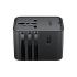 ACEFAST Z8 PD 45W GaN Charger – 3 USB-C + 2 USB-A Multifunctional International Travel Adapter - Black